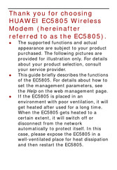 Huawei EC5805 User Manual
