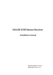 Sailor 6390 Installation Manual