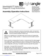 RIGHT ANGLE 53209 Assembly & Operation Instructions