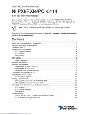 NI PXIe-5114 Getting Started Manual