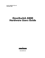 Alcatel OmniSwitch 8800 Hardware User's Manual