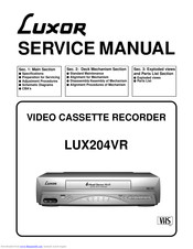 Luxor LUX204VR Service Manual