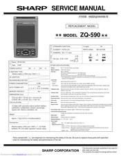 Sharp ZQ-590 Service Manual