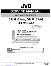 Jvc DR-M10SAG Service Manual