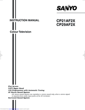 Sanyo CP29AF2X Instruction Manual