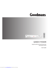 Goodmans GHDD177DVDR User Manual