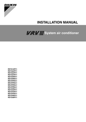 Daikin VRV III REYQ36PY1 Installation Manual