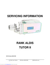 Rank Aldis TUTOR II Servicing Information