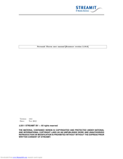Streamit Maven User Manual
