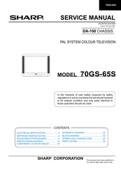 Sharp 70GS-65S Service Manual