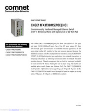 Comet CNGE11FX3TX8MSPOE Quick Start Manual