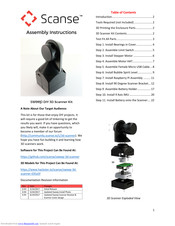 Scanse Sweep DIY 3D Assembly Instructions Manual