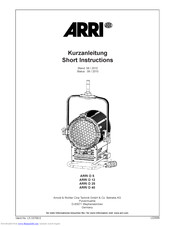 ARRI ARRI D 12 Short Instructions