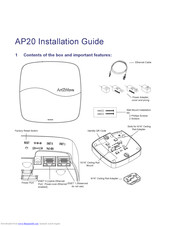 ART2WAVE ap20 Installation Manual