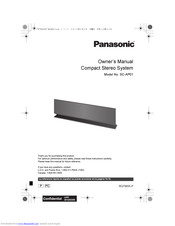 Panasonic SC-AP01 Owner's Manual