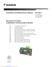 Daikin IM 735-4 Installation And Maintenance Manual