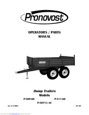 pronovost P-509-60 Operator's Manual