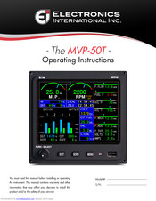 Electronics International Inc MVP-50T Operating Instructions Manual