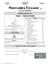 Meccanica Benassi TR 60 User Manual