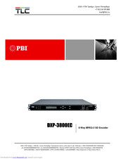 TLC DXP-3800EC Manual