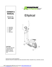 Advantage Fitness 16117100 Owner's Manual