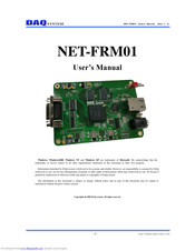 DAQ system NET-FRM01 User Manual