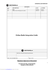 Motorola Orthus Manual