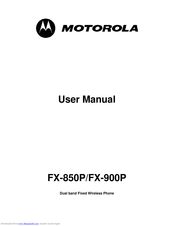 Motorola FX-900P User Manual