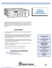 Basler BE1-25A Instruction Manual