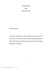 RELESS R606 Quick Start Manual