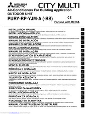 Mitsubishi PURY-RP-YJM-A (-BS) Installation Manual