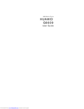 Huawei G6609 User Manual