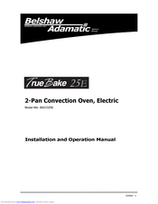 Belshaw Brothers BACO25E Installation And Operation Manual