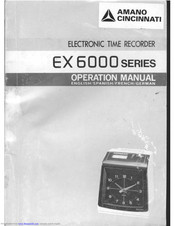 Amano EX-6200 Operation Manual