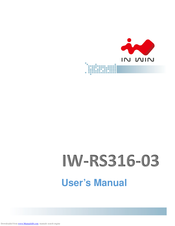 In Win IW-RS316-03 User Manual