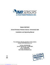 IMI SENSORS 66103PPZ2 Installation And Operating Manual