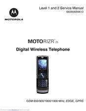 Motorola MOTORIZR Z6 Service Manual