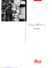 Leica MZ16 A User Manual