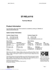 Arcom ST-RELAY16 Technical Manual