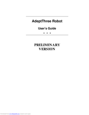 adept technology AdeptThree User Manual