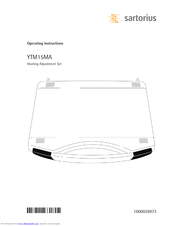 Sartorius YTM15MA Operating Instructions Manual