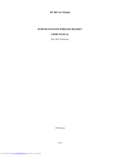 Jabra BT300 User Manual