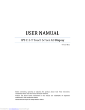Rell Healthcare FP1010-T User Manual