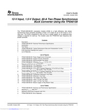 Texas Instruments TPS40130EVM-001 User Manual