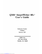 QMS SmartWriter 80+ User Manual
