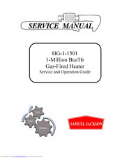 SAMUEL JACKSON HG-1-1501 Service And Operation Manual