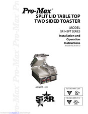 Pro-Max GR14SPT-120V Installation And Operation Instructions Manual
