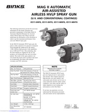 Binks Mag II 0511-0Ht0 Instructions Manual
