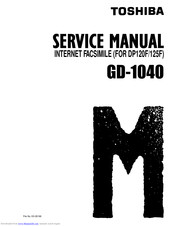 Toshiba GD-1040 Service Manual