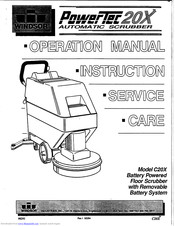 Windsor Powertec 20X Operation Instructions Manual